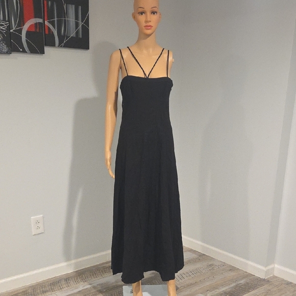 Zara Elegant Black Strapless Dress - Picture 2 of 8